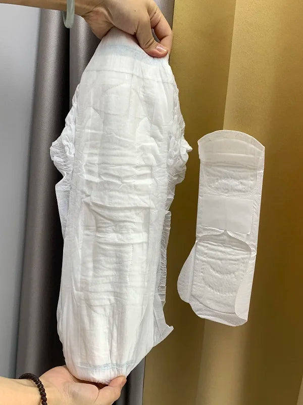 Wholesale Factory Direct Adult Soft Breathable Disposable Women's Sanitary Pants Negative Ion Peace of Mind Pants