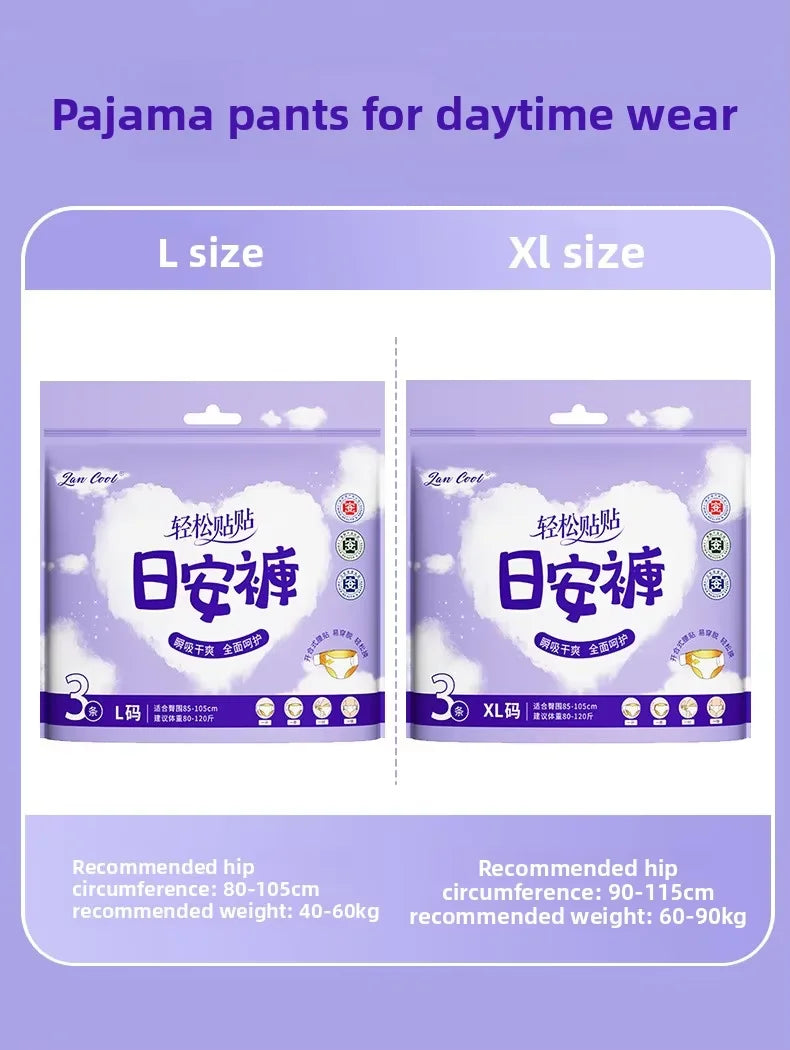 Stick-on Period Pants Magic Tape Adhesive Type Daily Sanitary Pants Disposable Menstrual Sleep Pants