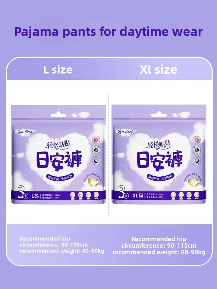 Stick-on Period Pants Magic Tape Adhesive Type Daily Sanitary Pants Disposable Menstrual Sleep Pants