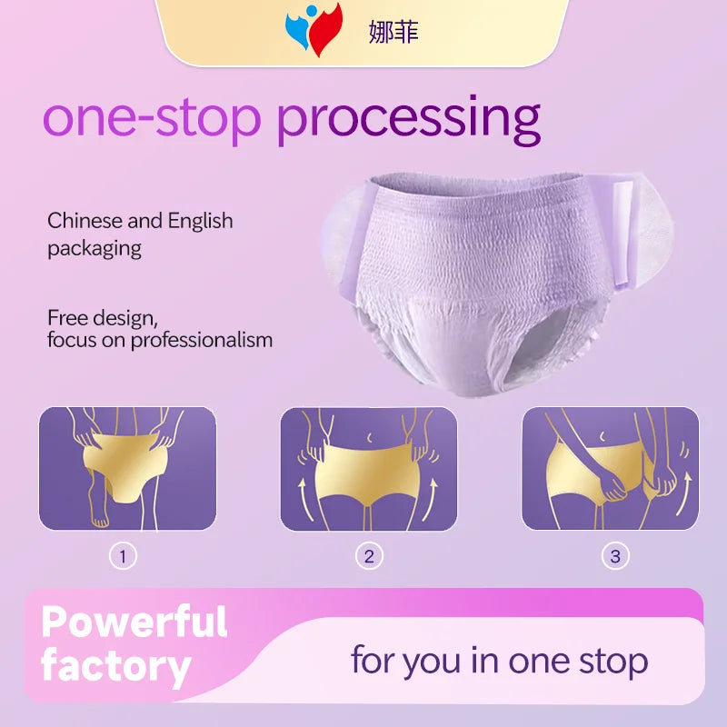 Wholesale Disposable Leakproof Period Underwear Organic Cotton Napkin Pants Post Partum Panties Sanitary Pants Menstrual Pants