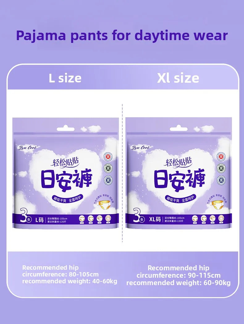 Stick-on Period Pants Magic Tape Adhesive Type Daily Sanitary Pants Disposable Menstrual Sleep Pants