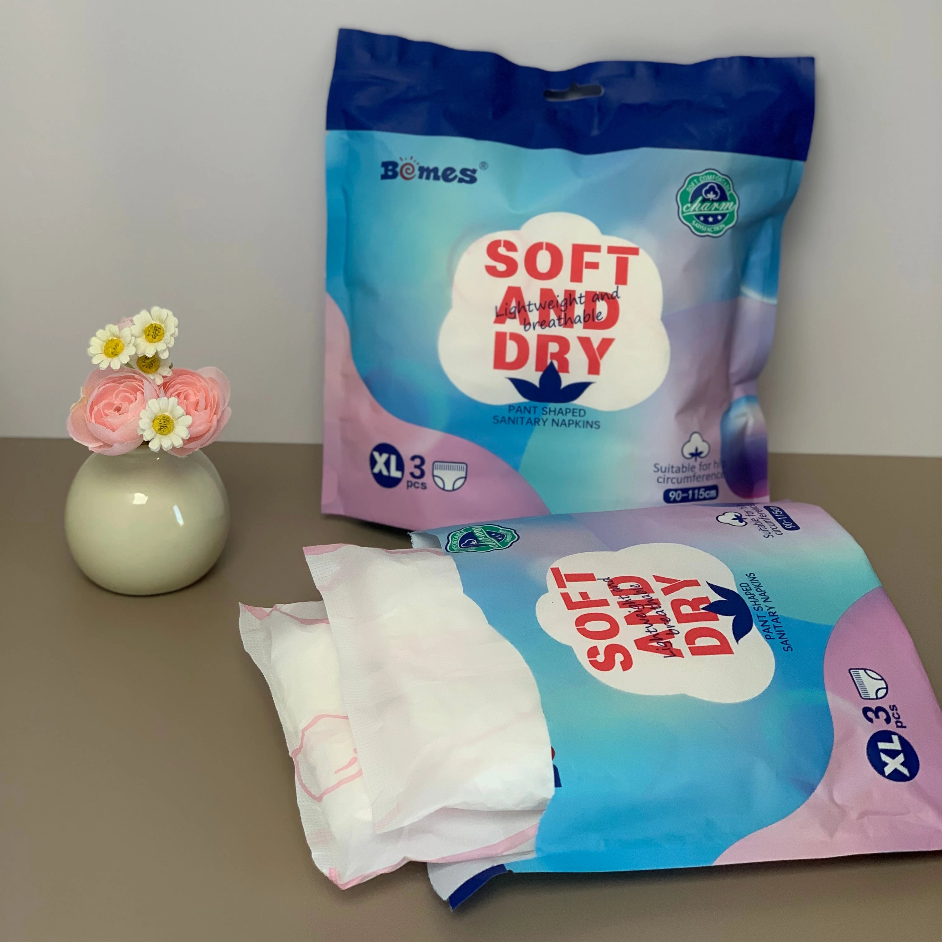 2025 Most Popular Ultra-Thin Super Soft High Absorption English Packaged Disposable Postpartum Underwear