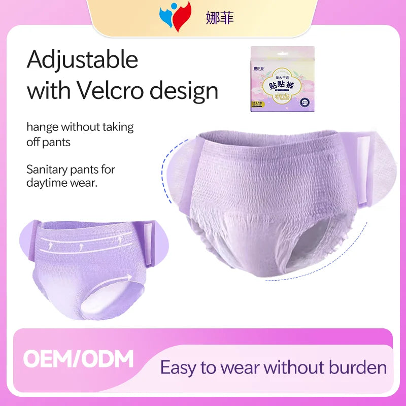 Wholesale Disposable Leakproof Period Underwear Organic Cotton Napkin Pants Post Partum Panties Sanitary Pants Menstrual Pants