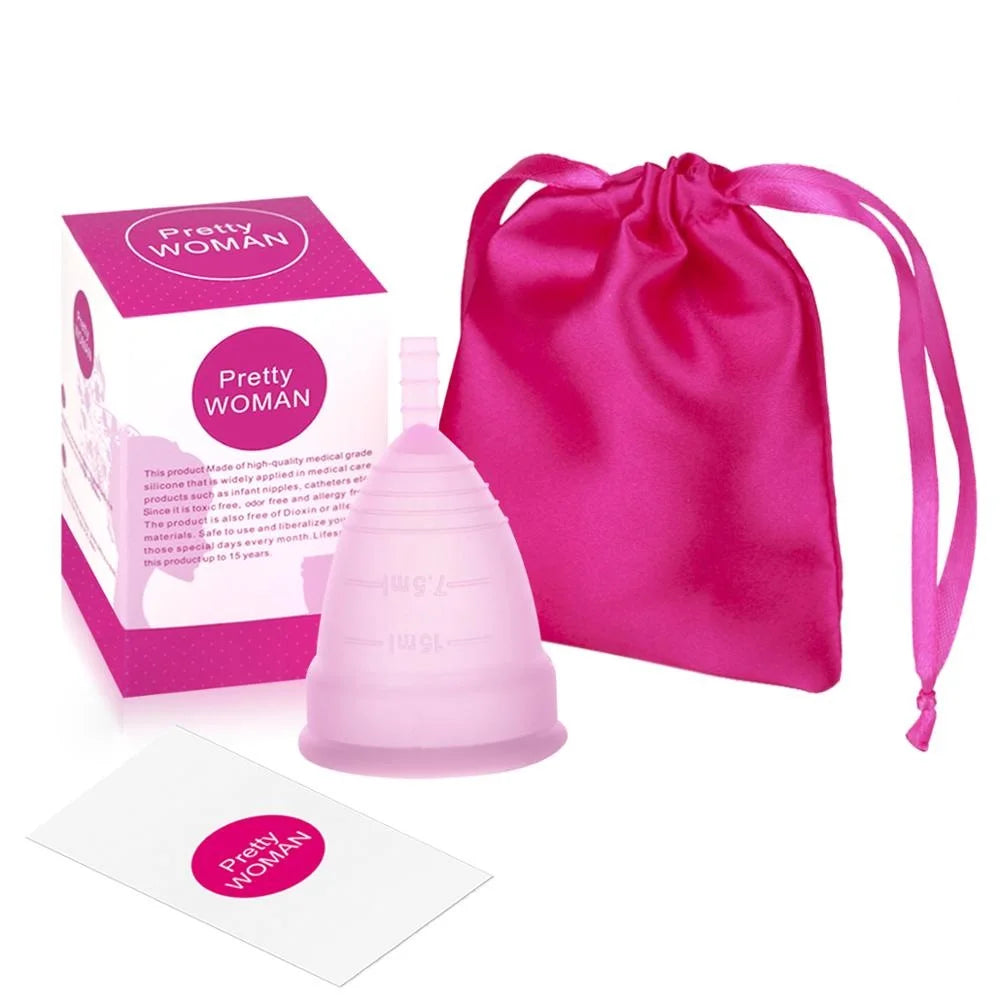 Medical Grade Silicone Menstrual Cup feminine hygiene menstrual cup women Lady menstrual period cup coletor menstrual