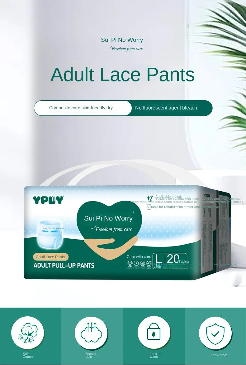 2025 Best Selling Super Absorption Safety and Comfortable All-In-One Underwear-Style Diapers Adult Pull-Up Pants