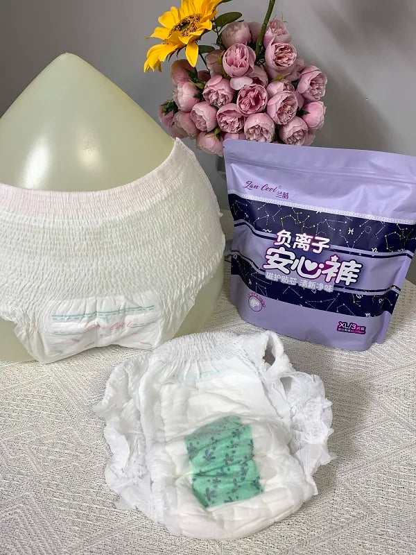 Hot Sale Disposable Women's Menstrual Underwear Sanitary Pants with Anionic Reassurance Pants