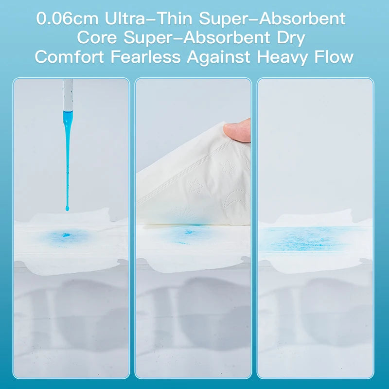 Ultra Thin Sanitary Pads for Menstruation, Incontinence Pads for Women With Wings Maximum Absorbency Wider Design for Comprehens
