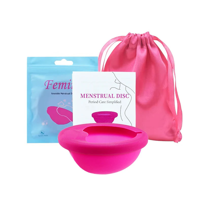 100% Medical Silicone Menstrual Disc Menstrual Cup Period Menstrual Collector Menstruation Disc Women Health Care Hygiene