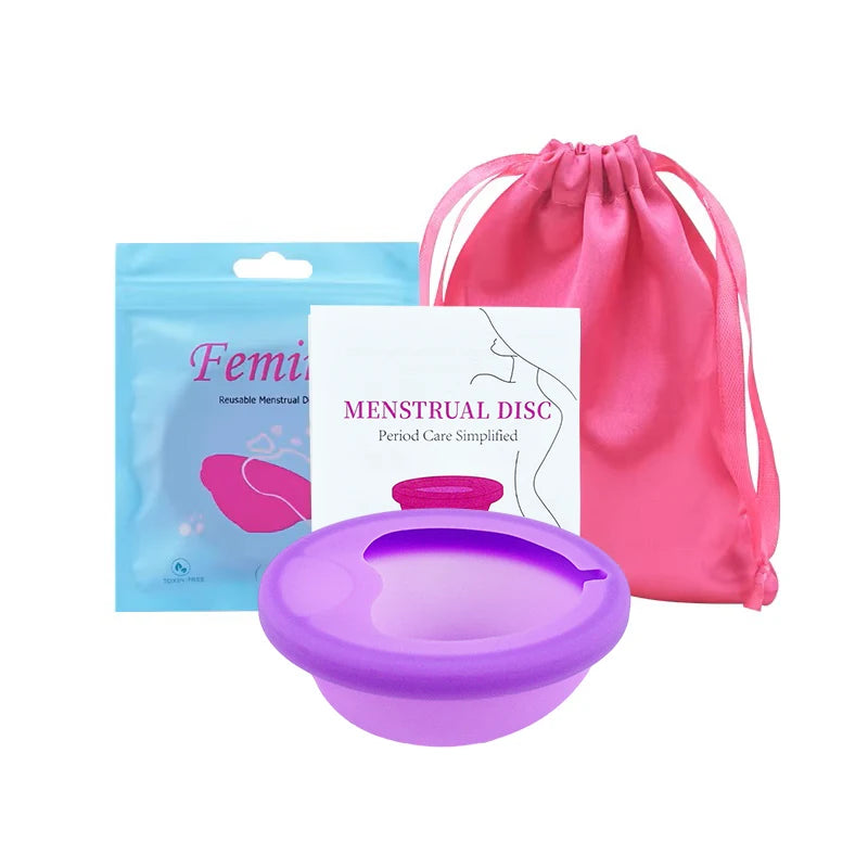 100% Medical Silicone Menstrual Disc Menstrual Cup Period Menstrual Collector Menstruation Disc Women Health Care Hygiene