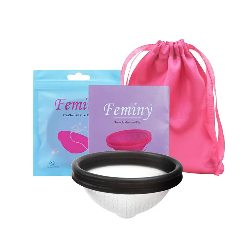 100% Medical Silicone Menstrual Disc Menstrual Cup Period Menstrual Collector Menstruation Disc Women Health Care Hygiene