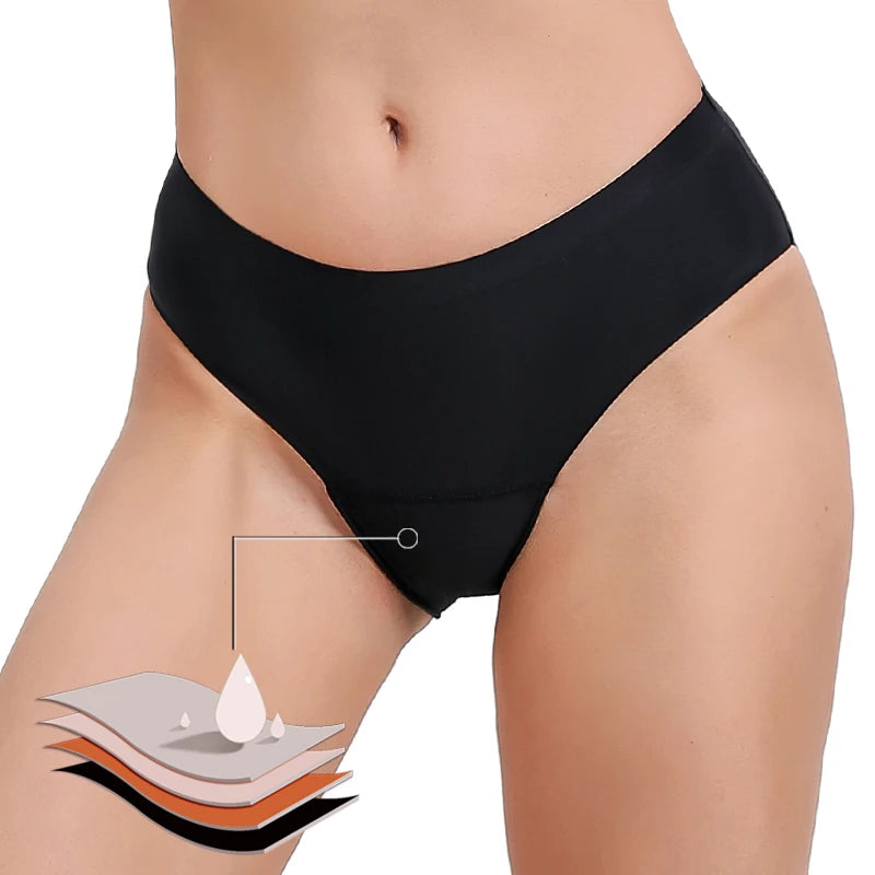 Menstrual Swimsuit Women 4 Layer Period Swimwear Leak Proof Beach Menstrual Bikini Menstrual Panties Teen Absorbent Swim Bottom