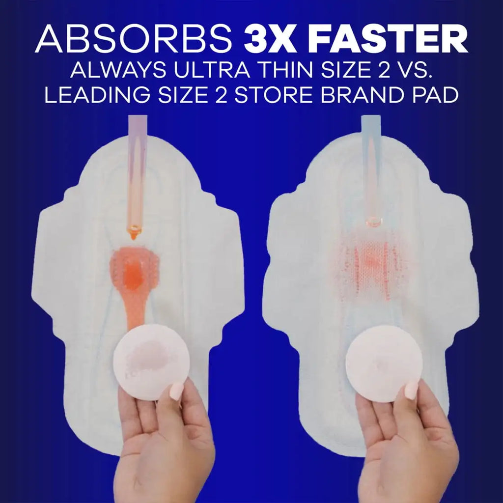 Household Favorite! | Large capacity | Ultra Thin Overnight Pads with Wings for Heavy Flow Long Lasting Protection  Sanitary Napkins