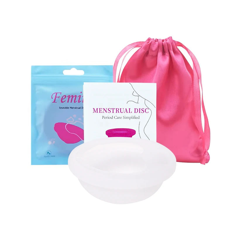 100% Medical Silicone Menstrual Disc Menstrual Cup Period Menstrual Collector Menstruation Disc Women Health Care Hygiene