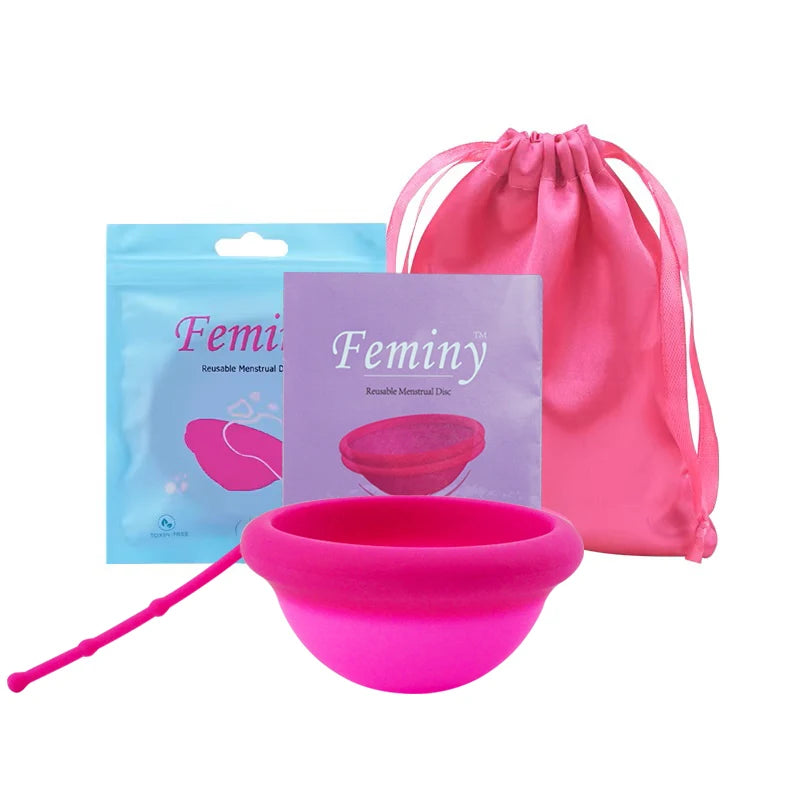 100% Medical Silicone Menstrual Disc Menstrual Cup Period Menstrual Collector Menstruation Disc Women Health Care Hygiene