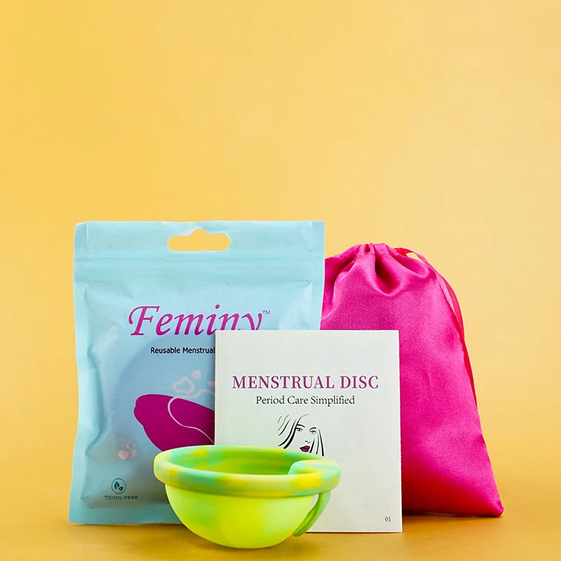 100% Medical Silicone Menstrual Disc Menstrual Cup Period Menstrual Collector Menstruation Disc Women Health Care Hygiene
