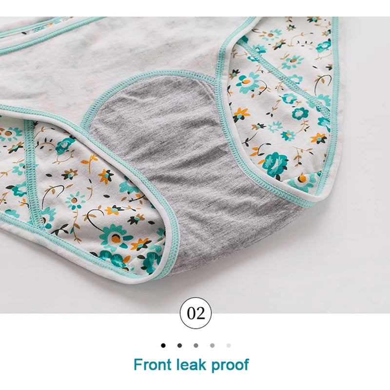 3pcs/Set Leak Proof Menstrual Panties Girls Period Underwear Sexy Pants Physiological Underwear New Product Waterproof Briefs