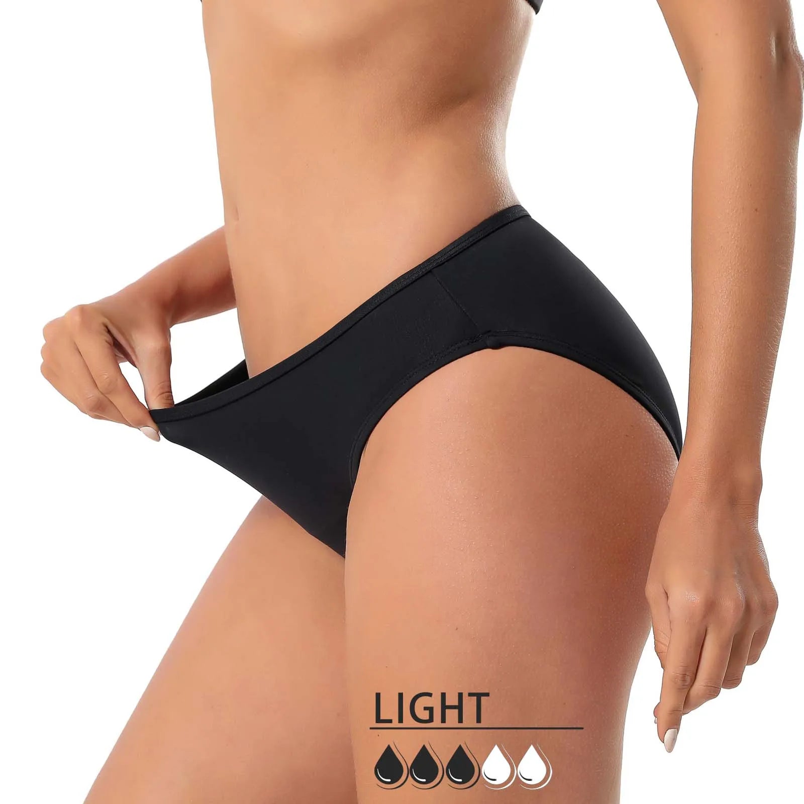 Menstrual Swimsuit Women 4 Layer Period Swimwear Leak Proof Beach Menstrual Bikini Menstrual Panties Teen Absorbent Swim Bottom