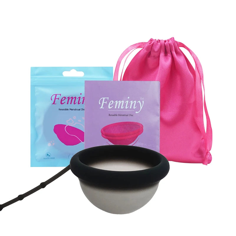 100% Medical Silicone Menstrual Disc Menstrual Cup Period Menstrual Collector Menstruation Disc Women Health Care Hygiene
