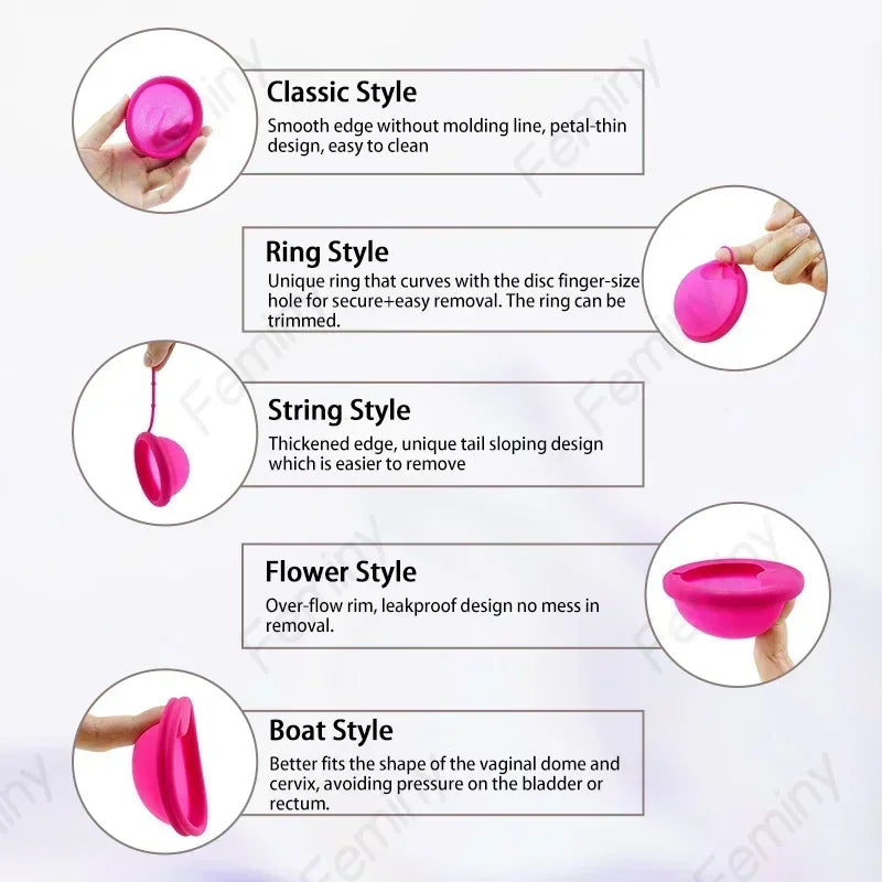 100% Medical Silicone Menstrual Disc Menstrual Cup Period Menstrual Collector Menstruation Disc Women Health Care Hygiene