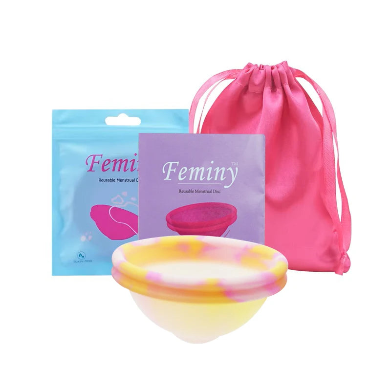 100% Medical Silicone Menstrual Disc Menstrual Cup Period Menstrual Collector Menstruation Disc Women Health Care Hygiene