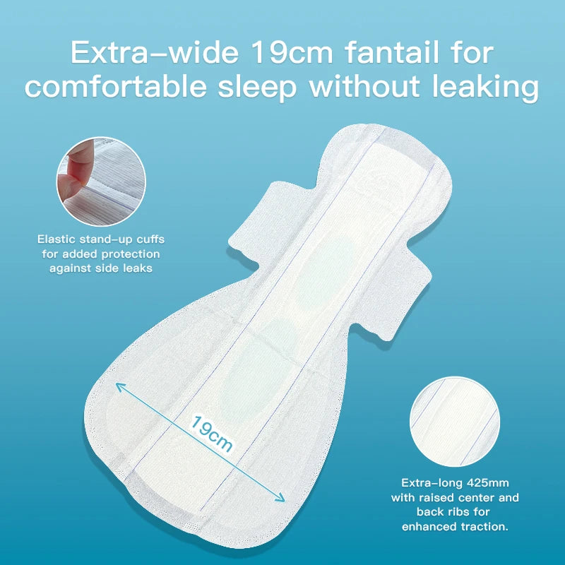 Ultra Thin Sanitary Pads for Menstruation, Incontinence Pads for Women With Wings Maximum Absorbency Wider Design for Comprehens