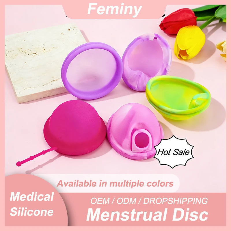 100% Medical Silicone Menstrual Disc Menstrual Cup Period Menstrual Collector Menstruation Disc Women Health Care Hygiene
