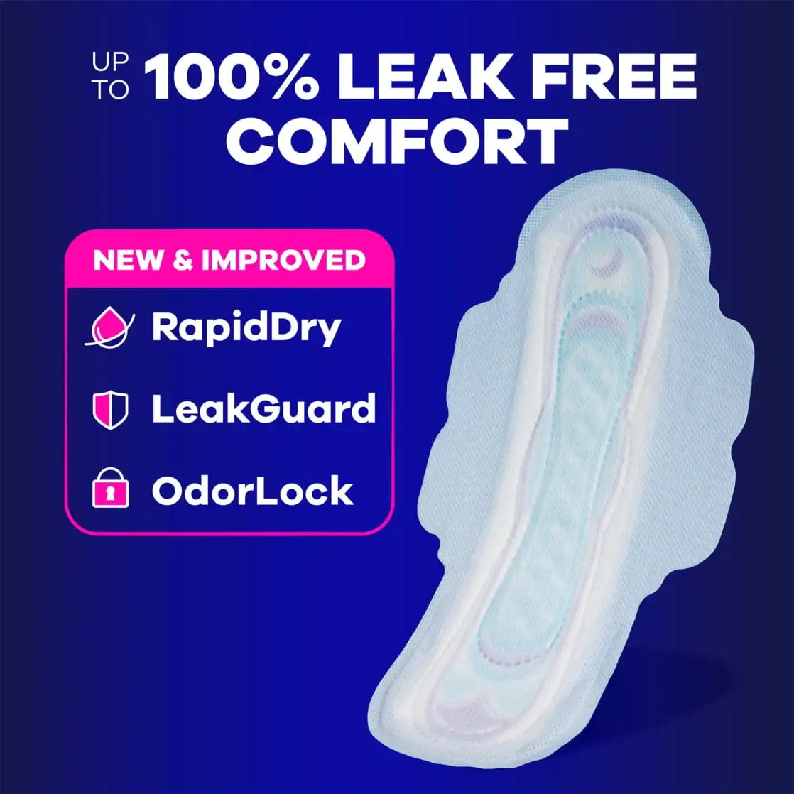 Household Favorite! | Large capacity | Ultra Thin Overnight Pads with Wings for Heavy Flow Long Lasting Protection  Sanitary Napkins