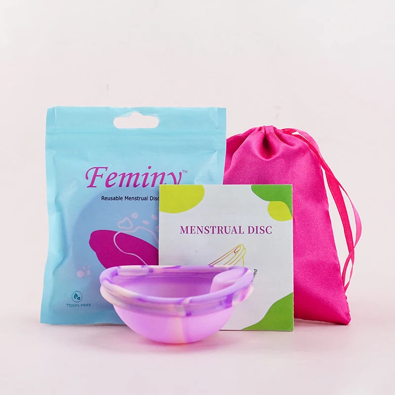 100% Medical Silicone Menstrual Disc Menstrual Cup Period Menstrual Collector Menstruation Disc Women Health Care Hygiene