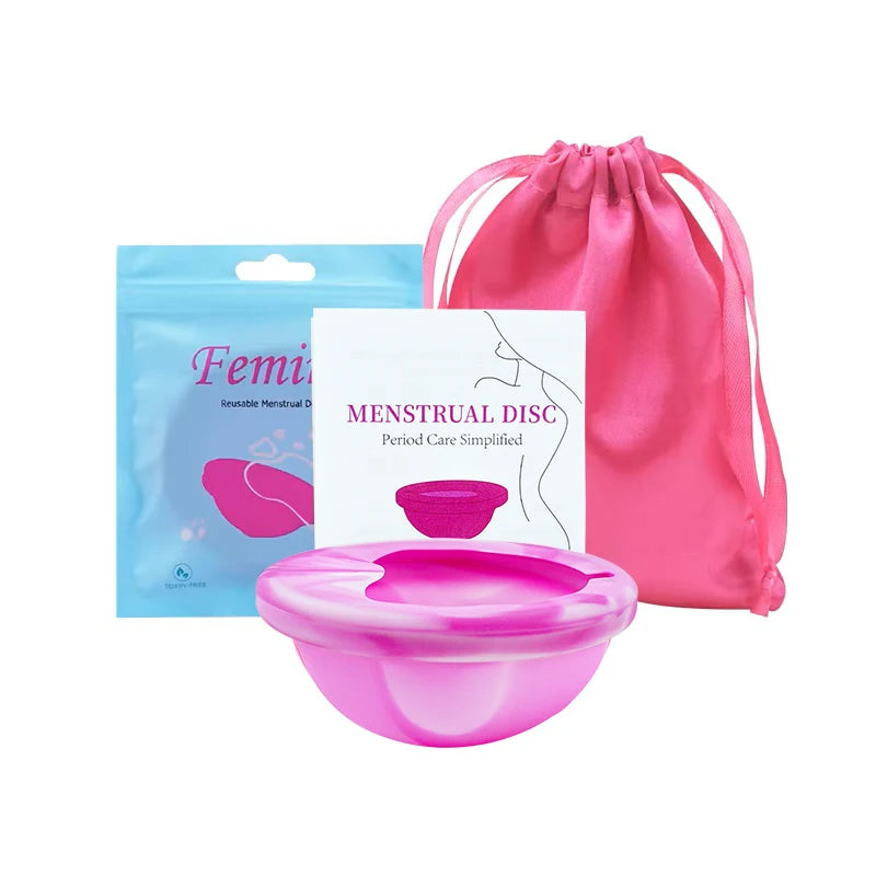 100% Medical Silicone Menstrual Disc Menstrual Cup Period Menstrual Collector Menstruation Disc Women Health Care Hygiene