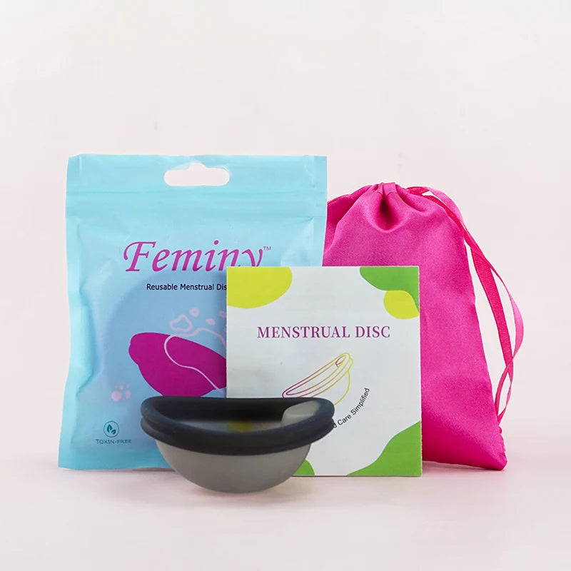 100% Medical Silicone Menstrual Disc Menstrual Cup Period Menstrual Collector Menstruation Disc Women Health Care Hygiene