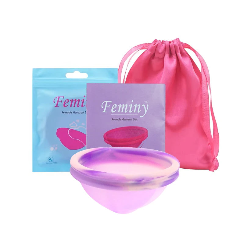 100% Medical Silicone Menstrual Disc Menstrual Cup Period Menstrual Collector Menstruation Disc Women Health Care Hygiene