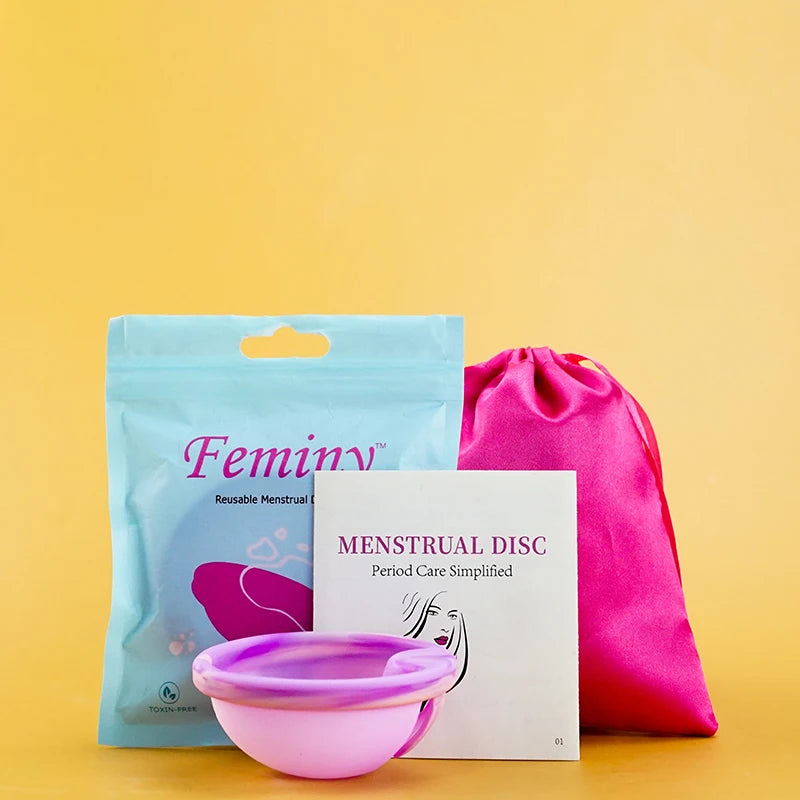 100% Medical Silicone Menstrual Disc Menstrual Cup Period Menstrual Collector Menstruation Disc Women Health Care Hygiene