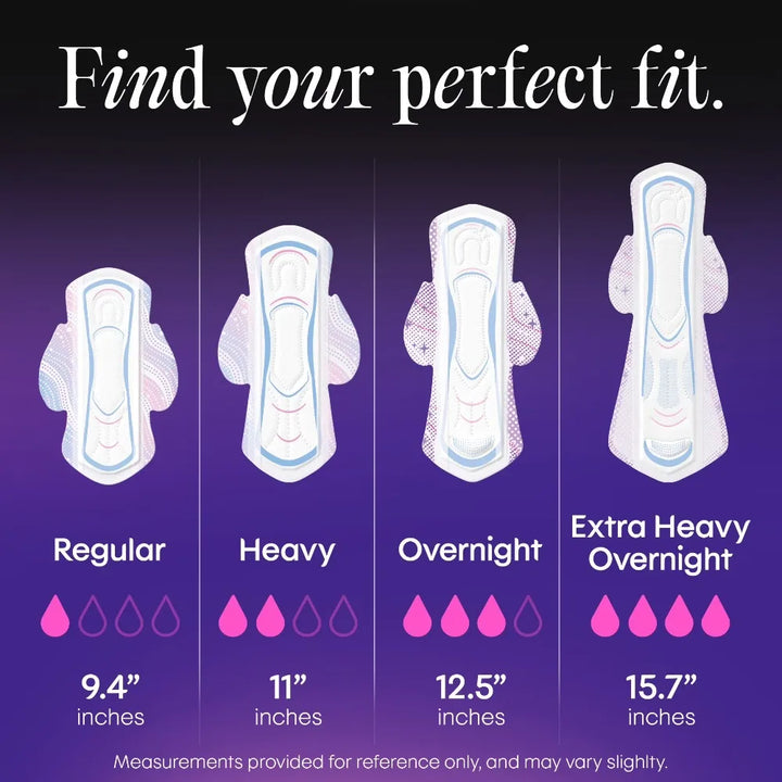 Ultra Thin Pads with Wings for Women Regular Absorbency Sanitary Napkins Incontinence Bladder Leakage Protection 50 Count