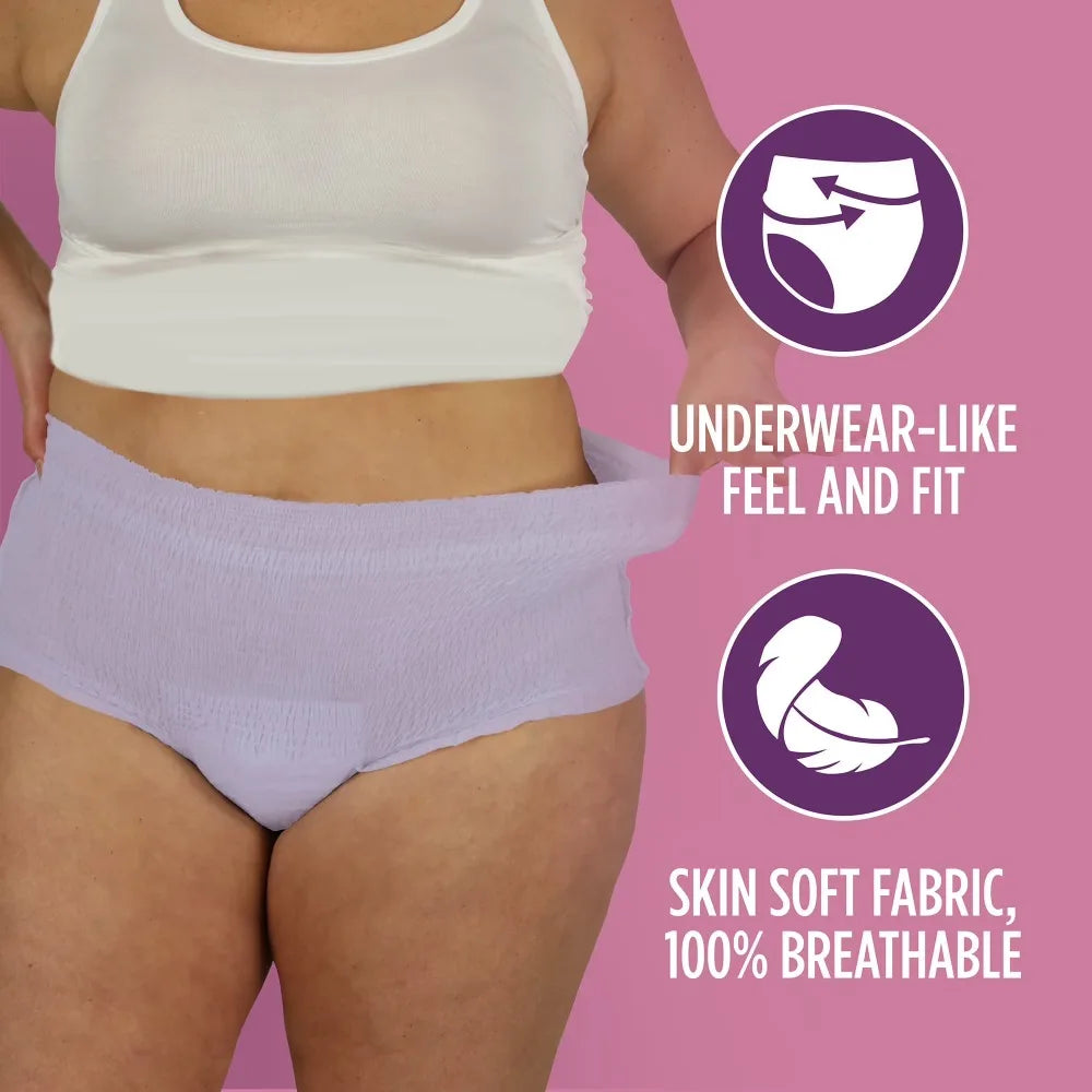 Assurance Women's Incontinence and Postpartum Underwear, S/M, Maximum Absorbency, 19 Count