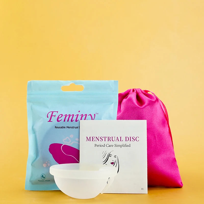 100% Medical Silicone Menstrual Disc Menstrual Cup Period Menstrual Collector Menstruation Disc Women Health Care Hygiene