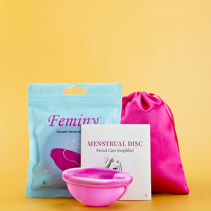 100% Medical Silicone Menstrual Disc Menstrual Cup Period Menstrual Collector Menstruation Disc Women Health Care Hygiene