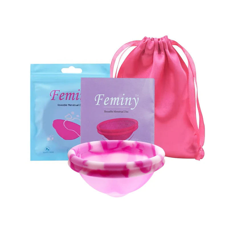 100% Medical Silicone Menstrual Disc Menstrual Cup Period Menstrual Collector Menstruation Disc Women Health Care Hygiene