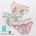 3pcs/Set Leak Proof Menstrual Panties Girls Period Underwear Sexy Pants Physiological Underwear New Product Waterproof Briefs