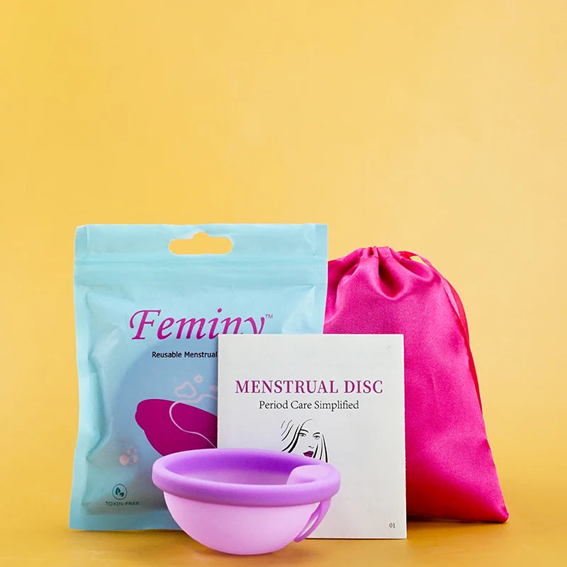 100% Medical Silicone Menstrual Disc Menstrual Cup Period Menstrual Collector Menstruation Disc Women Health Care Hygiene