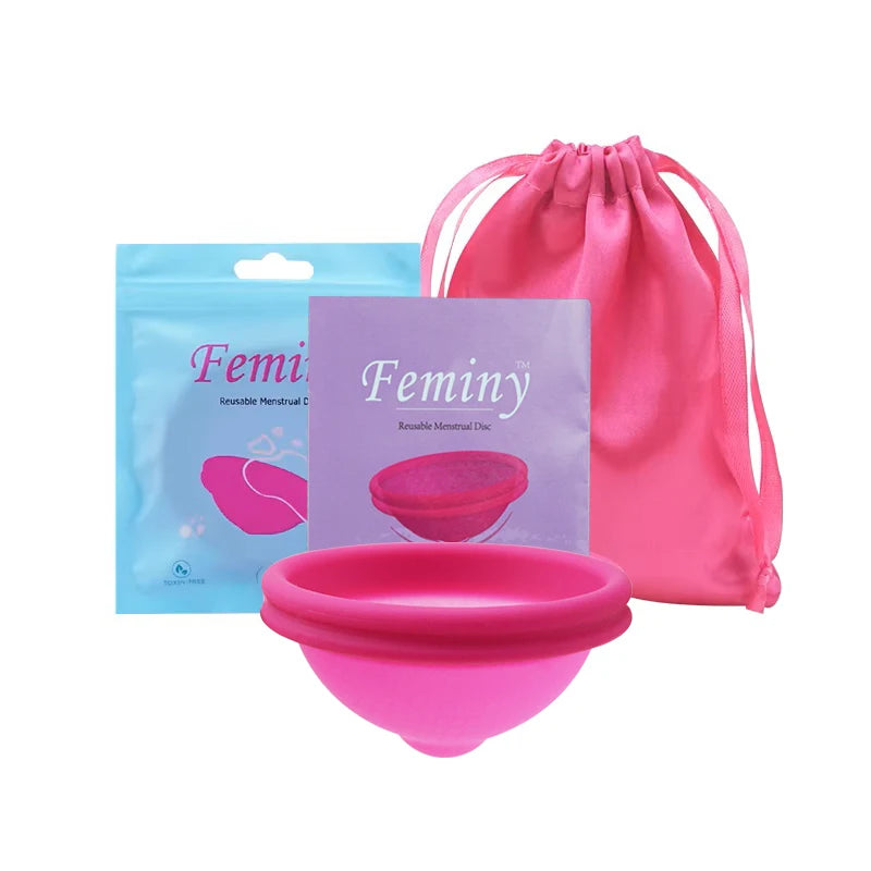 100% Medical Silicone Menstrual Disc Menstrual Cup Period Menstrual Collector Menstruation Disc Women Health Care Hygiene