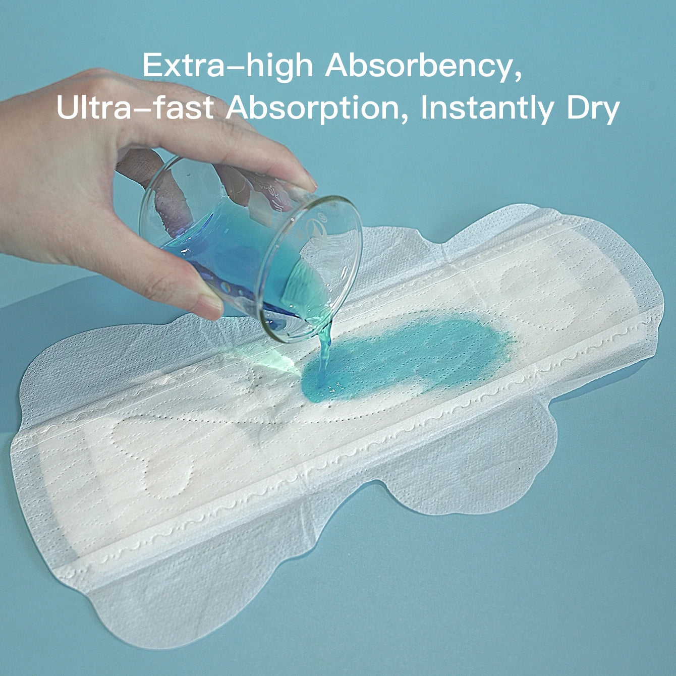 283mm Ultra-Thin Sanitary Napkins for Period, Maximum Absorbency Leak-Proof Sanitary Pads for Night with Wings 40Pcs