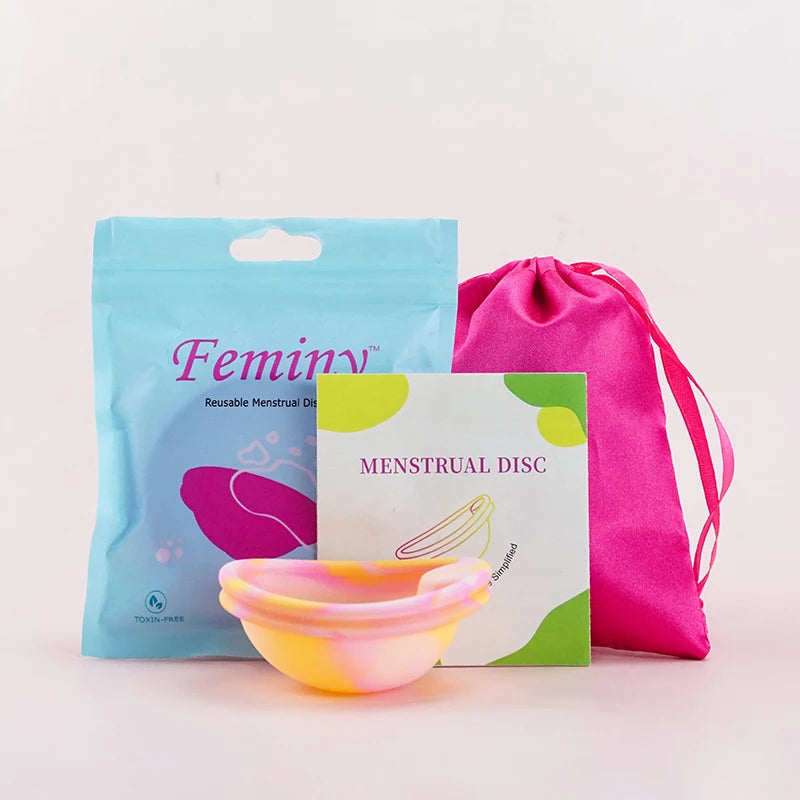 100% Medical Silicone Menstrual Disc Menstrual Cup Period Menstrual Collector Menstruation Disc Women Health Care Hygiene