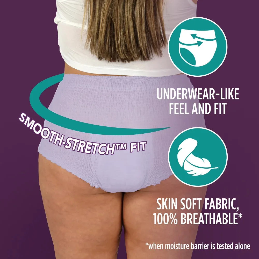 Women Overnight Incontinence Postpartum Underwear Ultimate Absorbency XL Size Pack of 16