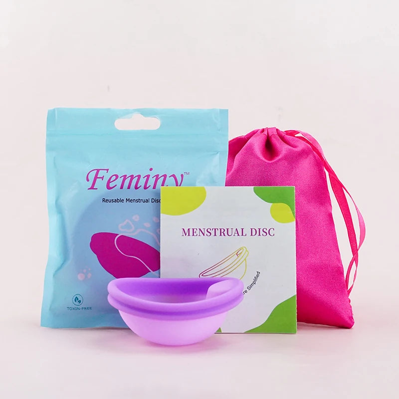 100% Medical Silicone Menstrual Disc Menstrual Cup Period Menstrual Collector Menstruation Disc Women Health Care Hygiene