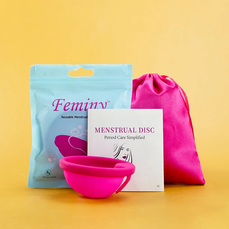 100% Medical Silicone Menstrual Disc Menstrual Cup Period Menstrual Collector Menstruation Disc Women Health Care Hygiene