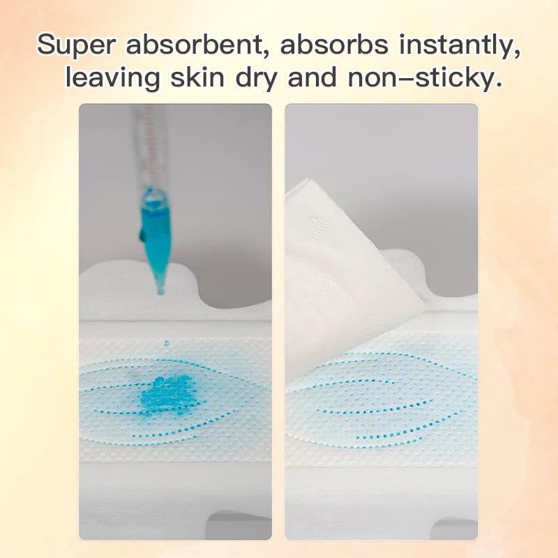 Sanitary Pads for Period Ultra-Thin Extra Heavy Absorbency Sanitary Napkins with Wings, Suspended Body Fully Leak-proof