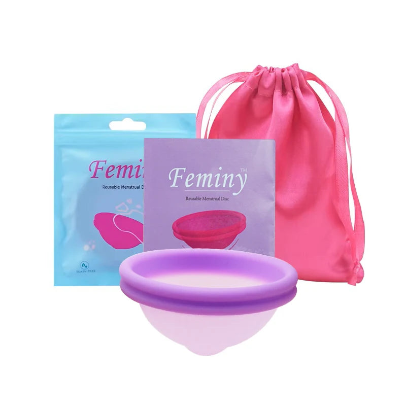 100% Medical Silicone Menstrual Disc Menstrual Cup Period Menstrual Collector Menstruation Disc Women Health Care Hygiene