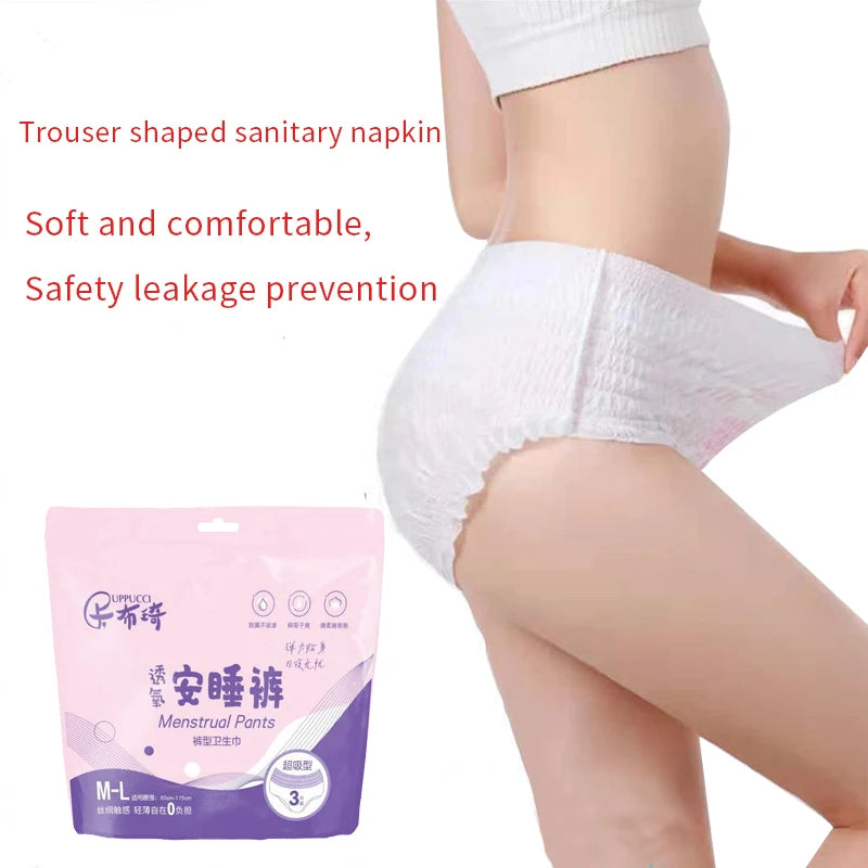 Disposable Overnight Period Pants – 1 Pack | Ultra-Thin, Postpartum Care