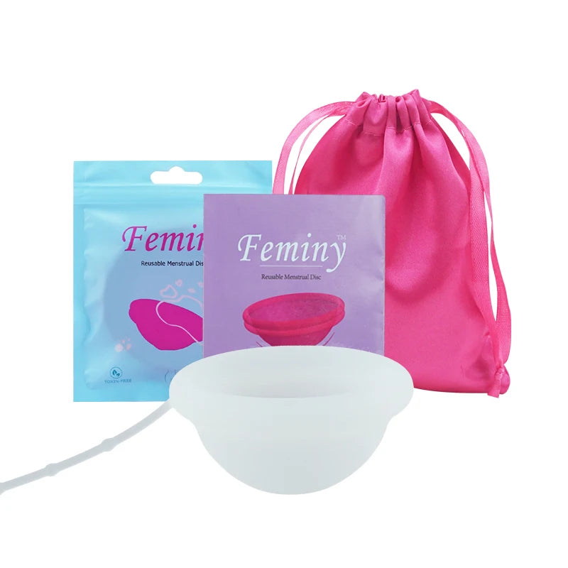 100% Medical Silicone Menstrual Disc Menstrual Cup Period Menstrual Collector Menstruation Disc Women Health Care Hygiene