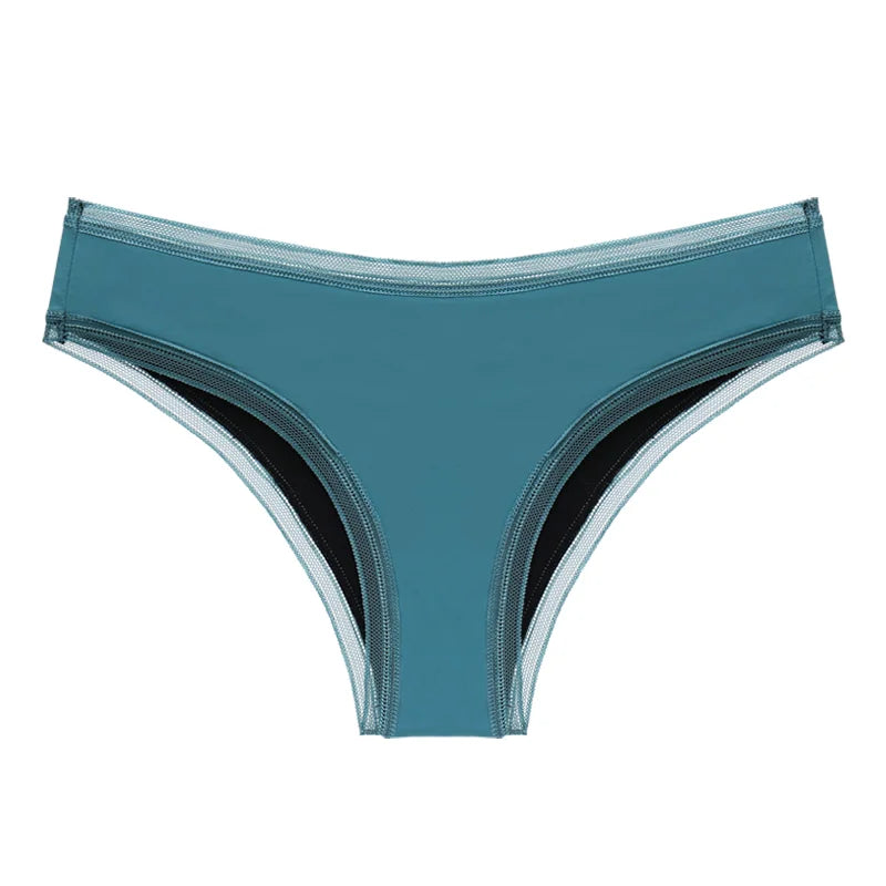 Breathable Menstrual Panties 4-Layer Leak Proof Bamboo Fiber Underpants Heavy Flow Woman Underwear Fast Absorption Period Briefs